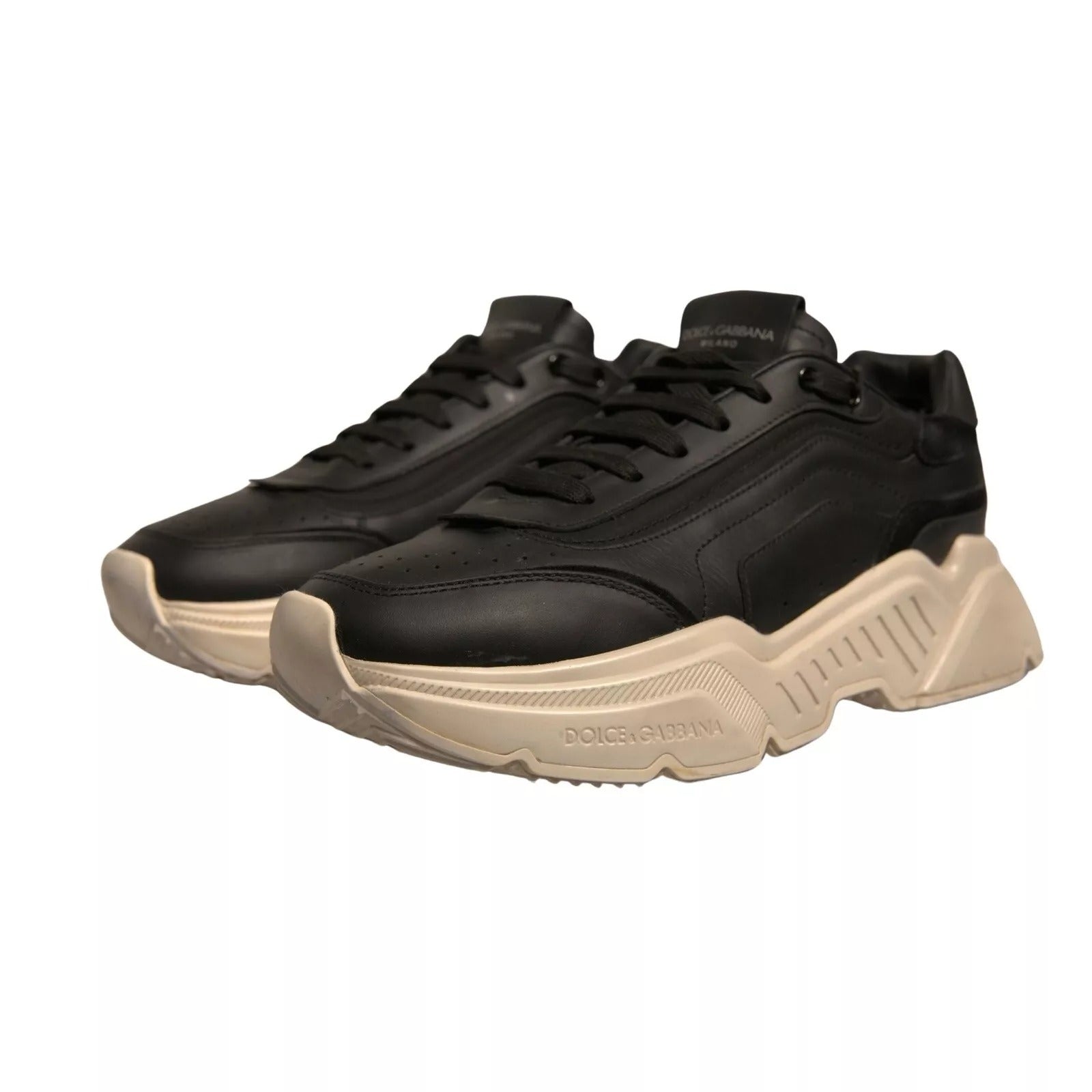 Dolce & Gabbana Schwarz Weiß Daymaster Low Top Turnschuhe Schuhe