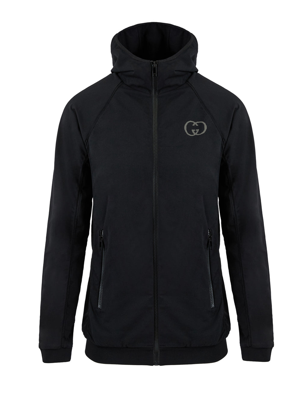 Gucci Schwarzes Polyamid-Kapuzen-Sweatshirt