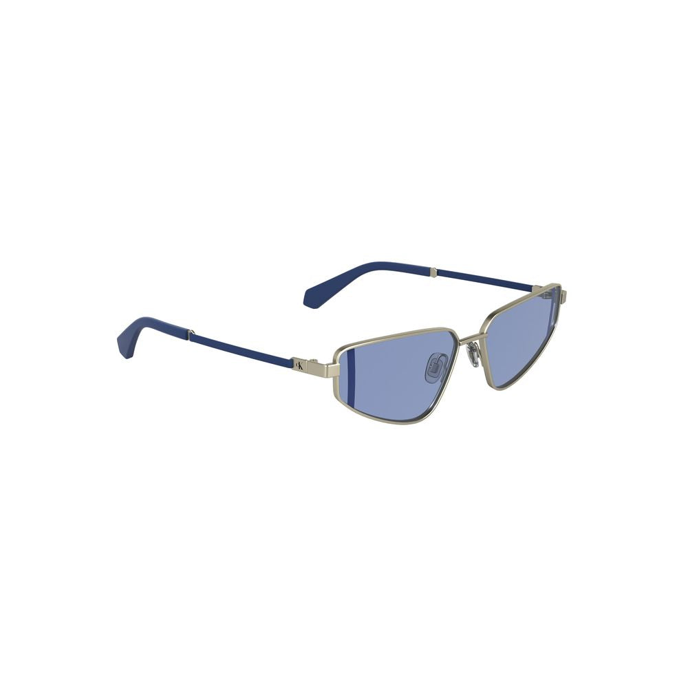 Calvin Klein Graue Metall-Sonnenbrille für Frauen