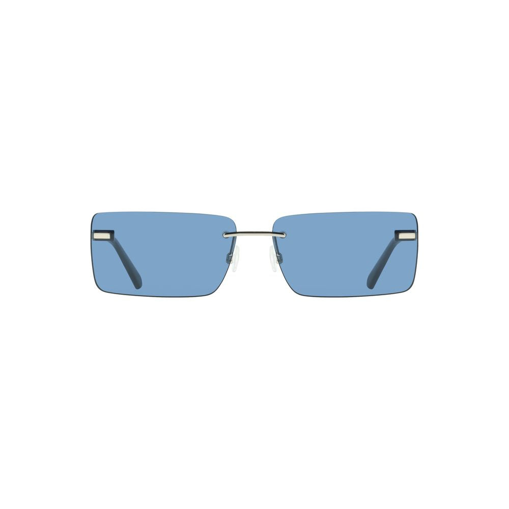 Calvin Klein Blaue Metall-Sonnenbrille für Frauen