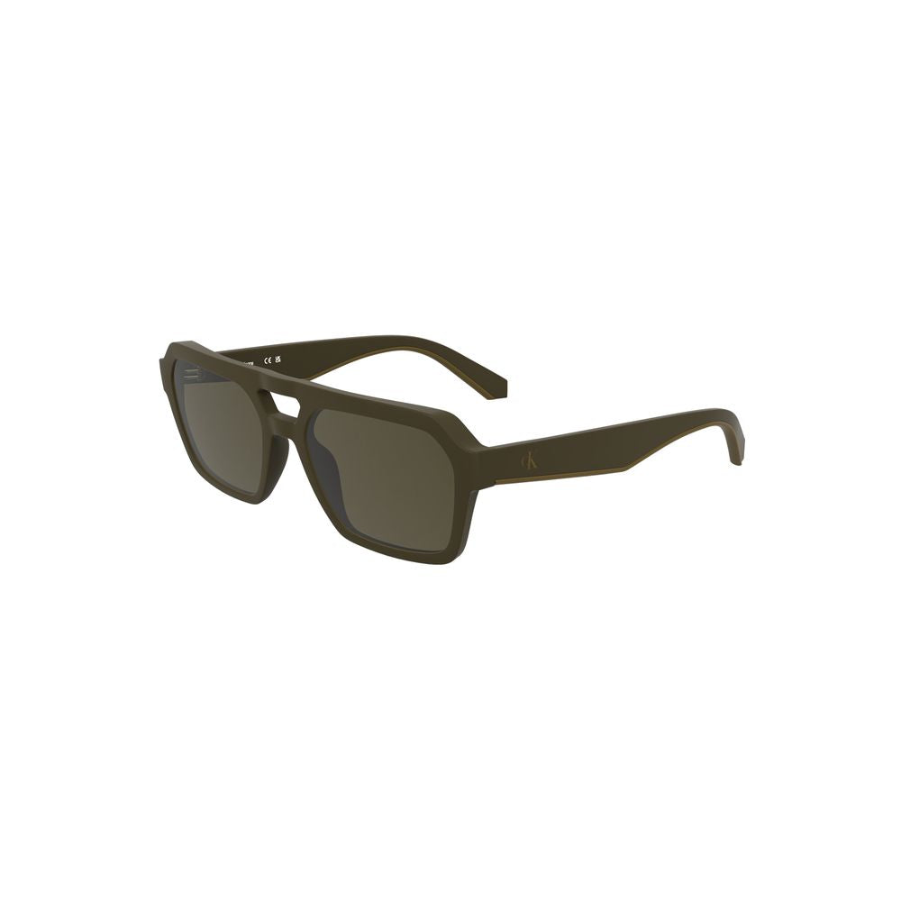 Calvin Klein Braune Sonnenbrille aus biobasiertem Stoff