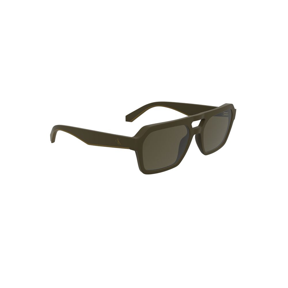 Calvin Klein Braune Sonnenbrille aus biobasiertem Stoff