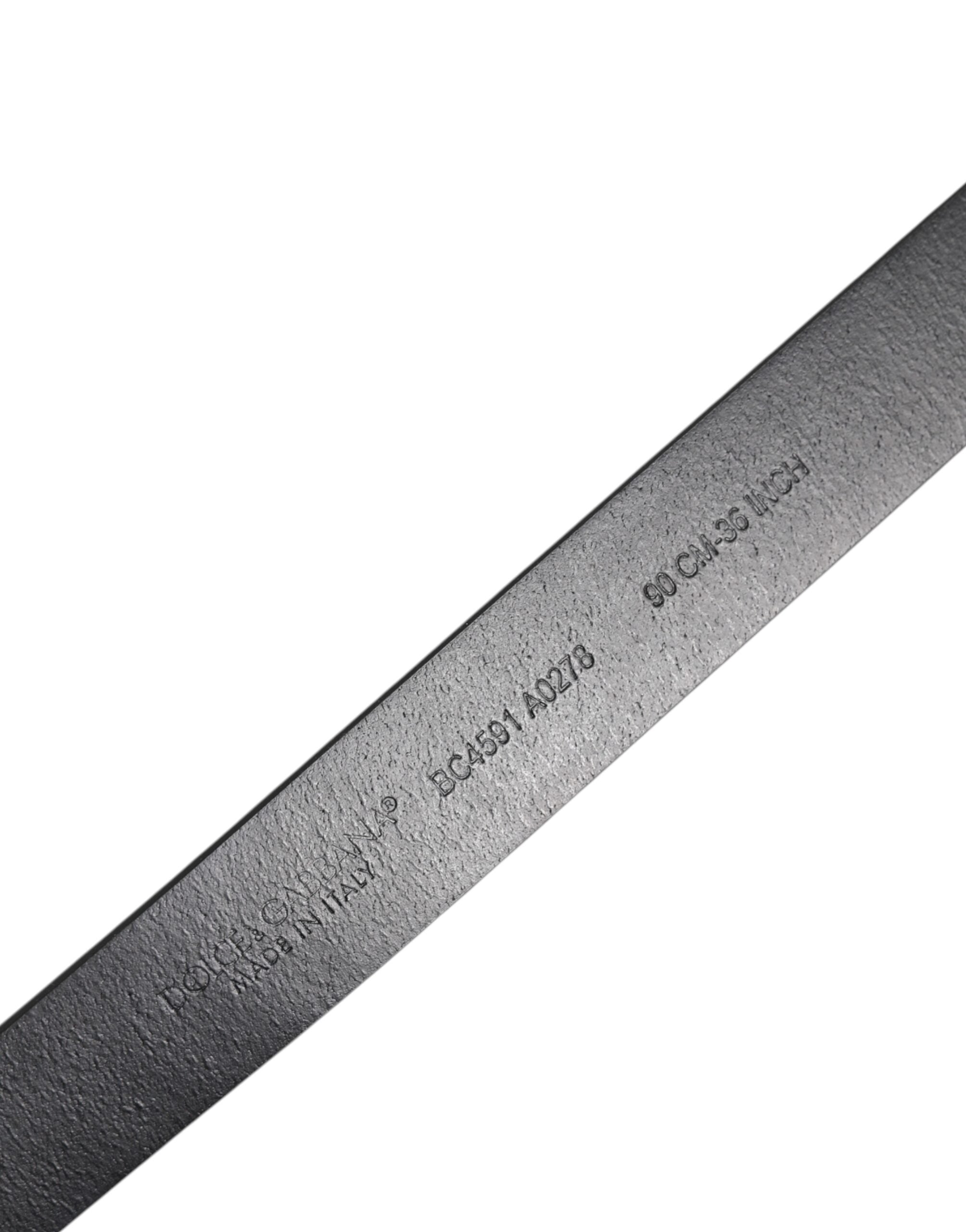 Dolce & Gabbana Brauner Leder-Gold-Rechteck-Gürtel mit Schnalle