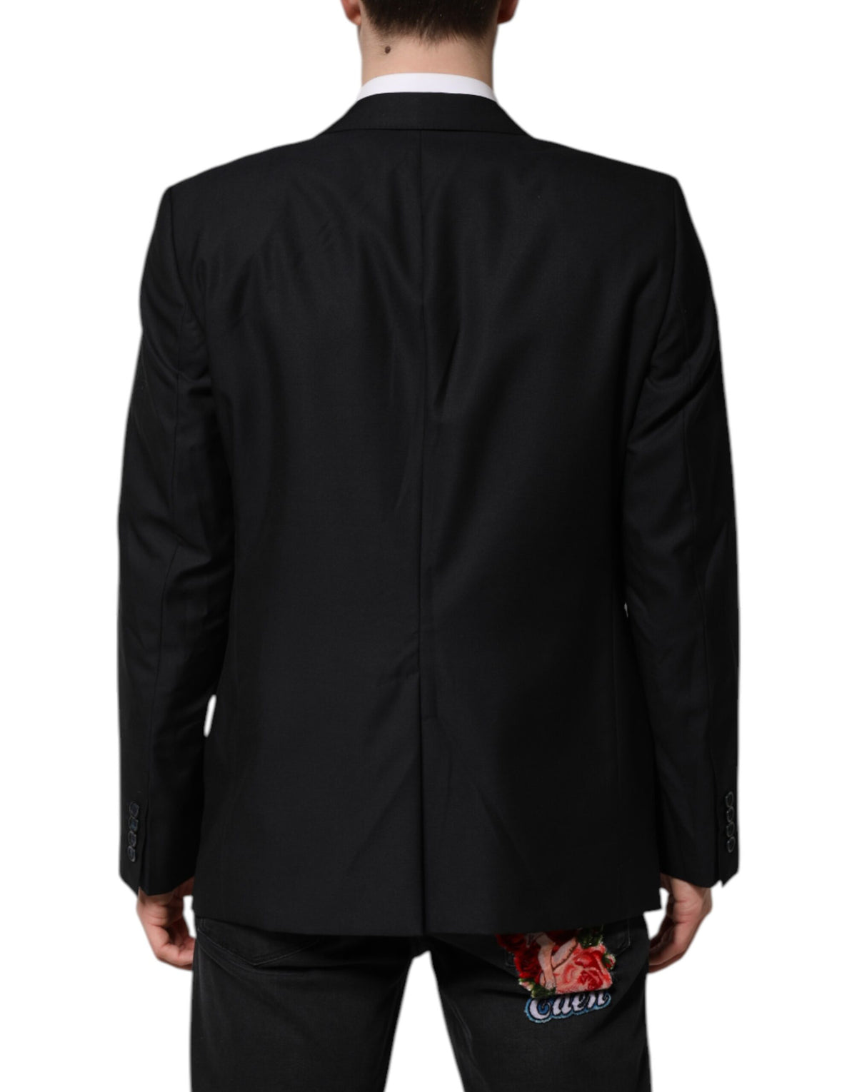 Dolce & Gabbana Donkerblauwe MARTINI Wollen Blazer Jas