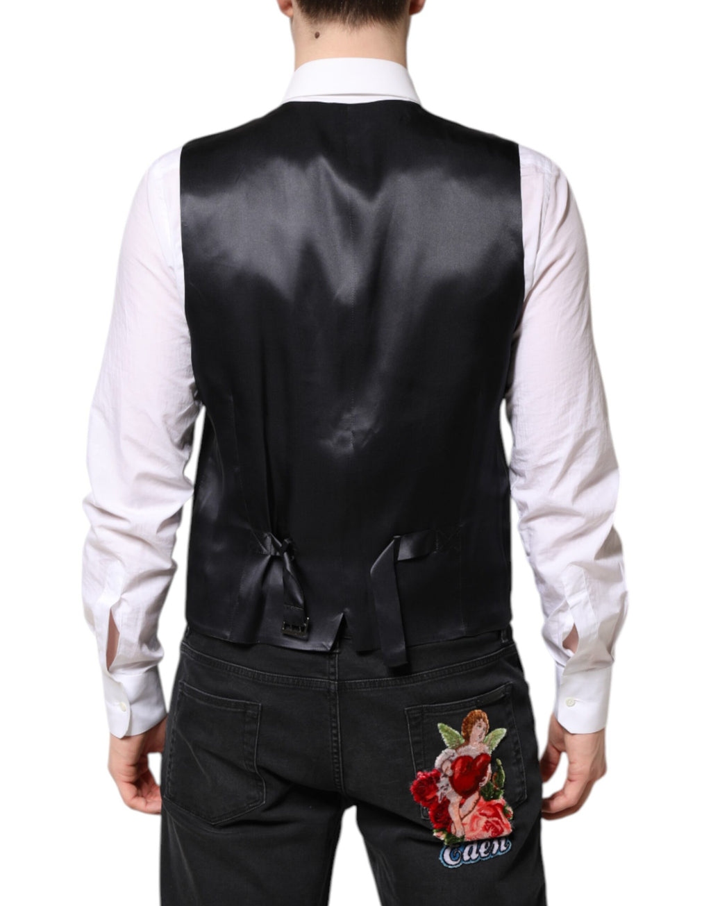 Dolce & Gabbana Dunkelblauer MARTINI Wollanzug 2 Stück Jacke