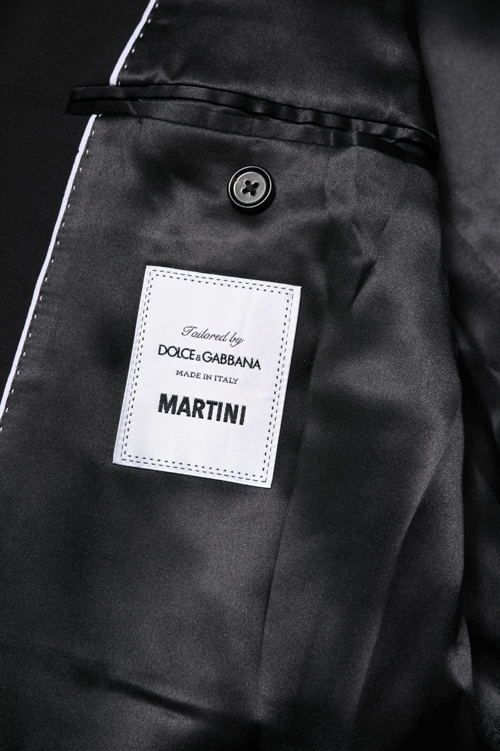 Dolce & Gabbana MARTINI Zweireihige Anzugjacke, schwarz