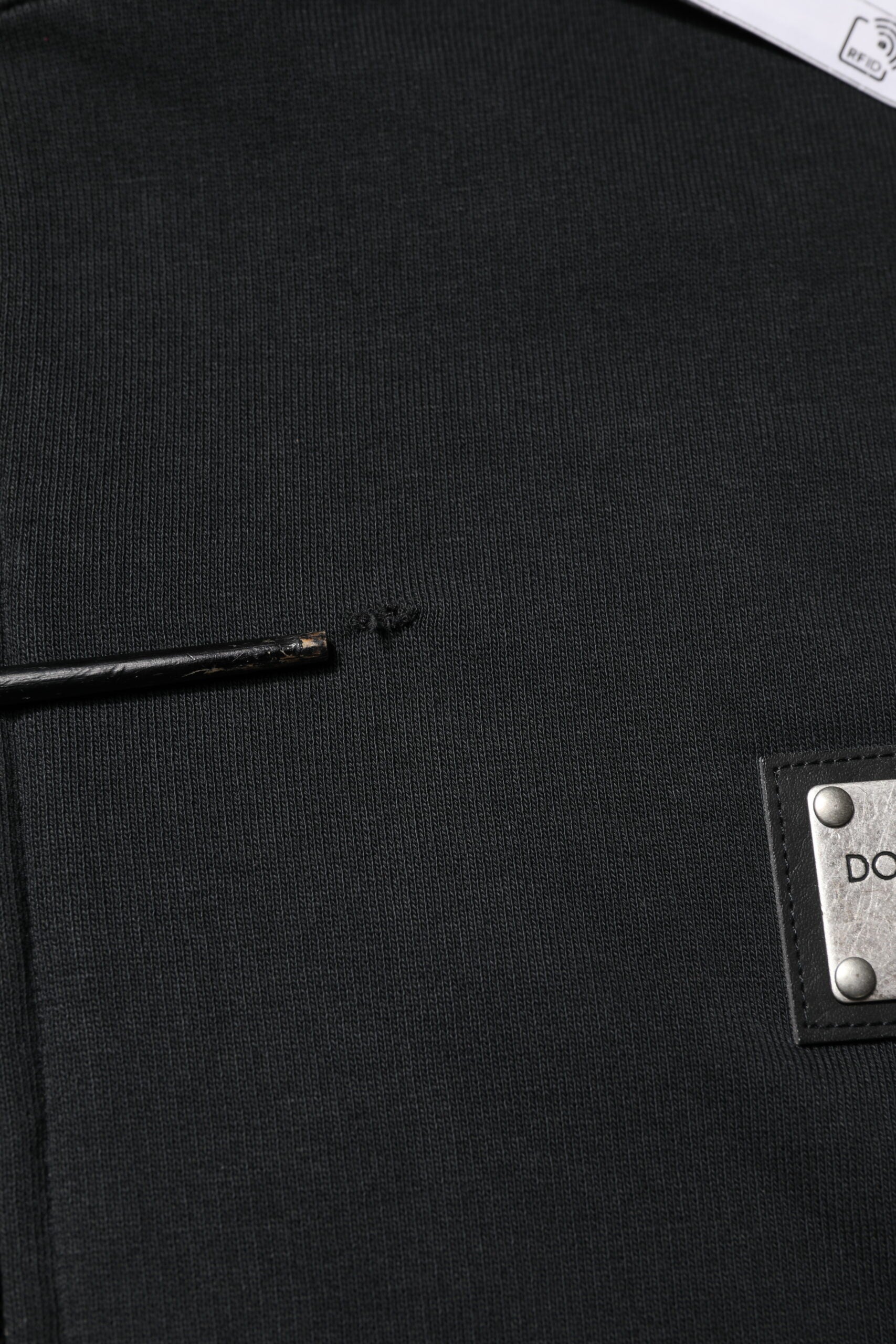 Dolce & Gabbana Schwarzes Logo Sweatshirt mit Kapuze Herren Sweatshirt Pullover