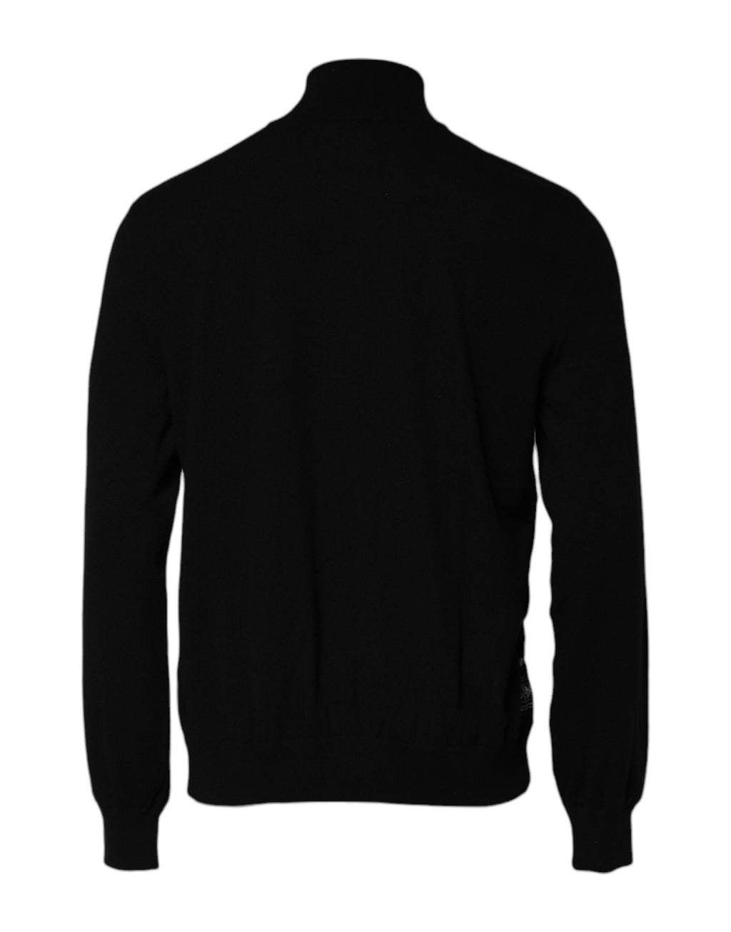 Dolce & Gabbana Schwarzer weißer Bandana Print Pullover mit Reißverschluss