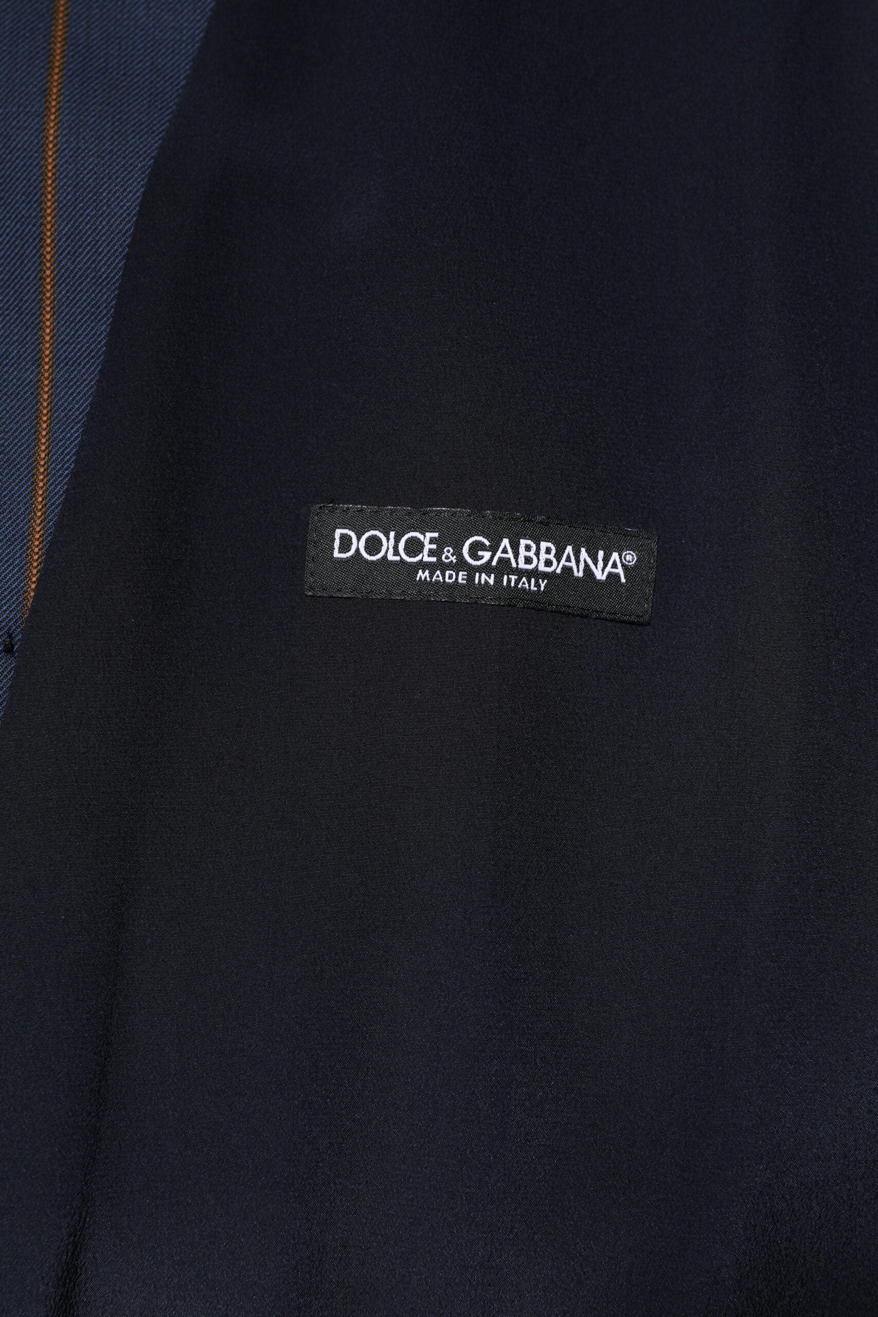 Dolce & Gabbana Blaue Streifen Wolle Formal Herren Weste Weste