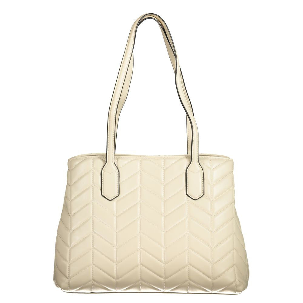 Mario Valentino Beige Polyurethane Women's Handbag