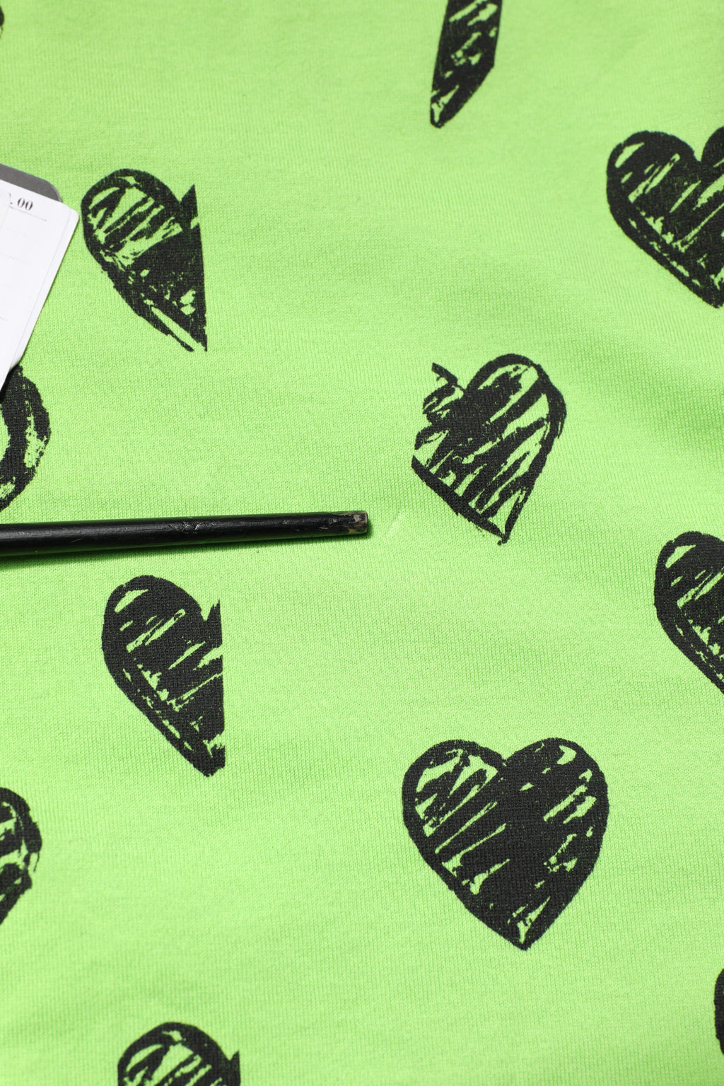 Dolce & Gabbana Grünes Herz T-Shirt mit Rundhalsausschnitt aus Baumwolle