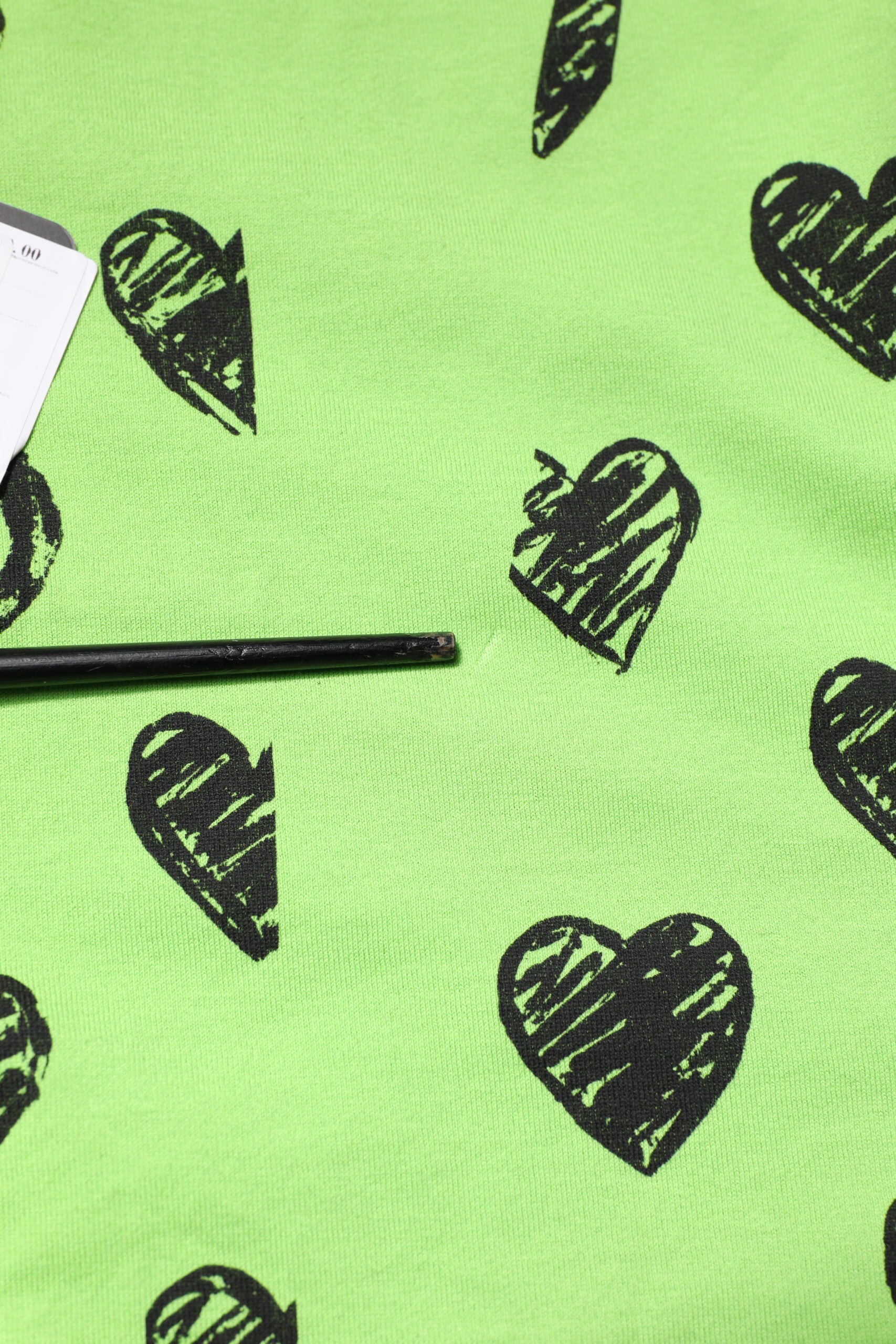 Dolce & Gabbana Grünes Herz T-Shirt mit Rundhalsausschnitt aus Baumwolle