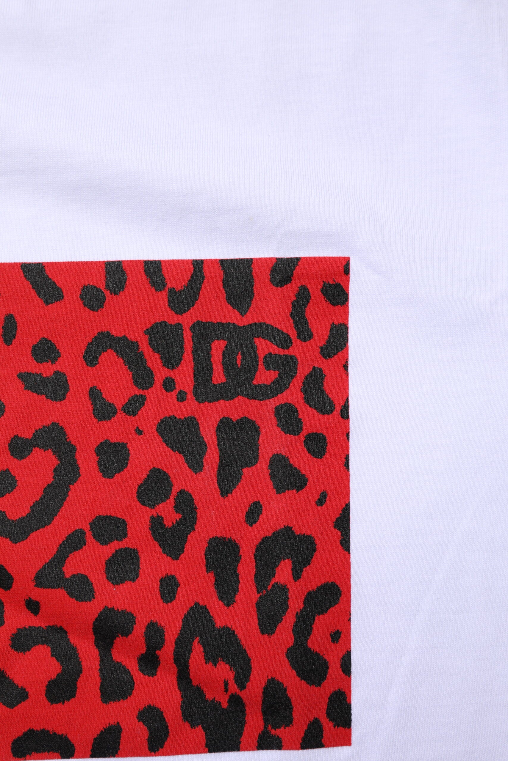 Dolce & Gabbana Weißes Baumwoll-T-Shirt mit kurzen Ärmeln und Rundhalsausschnitt