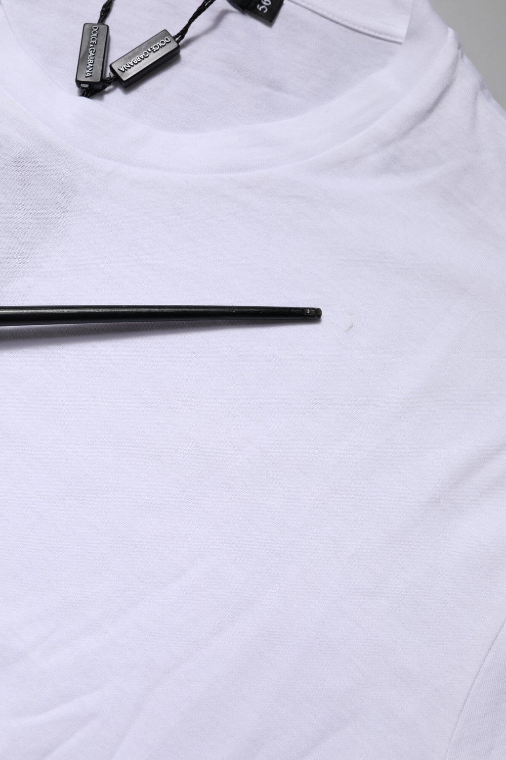 Dolce & Gabbana Weißes DG LOVE Patch-T-Shirt mit kurzen Ärmeln