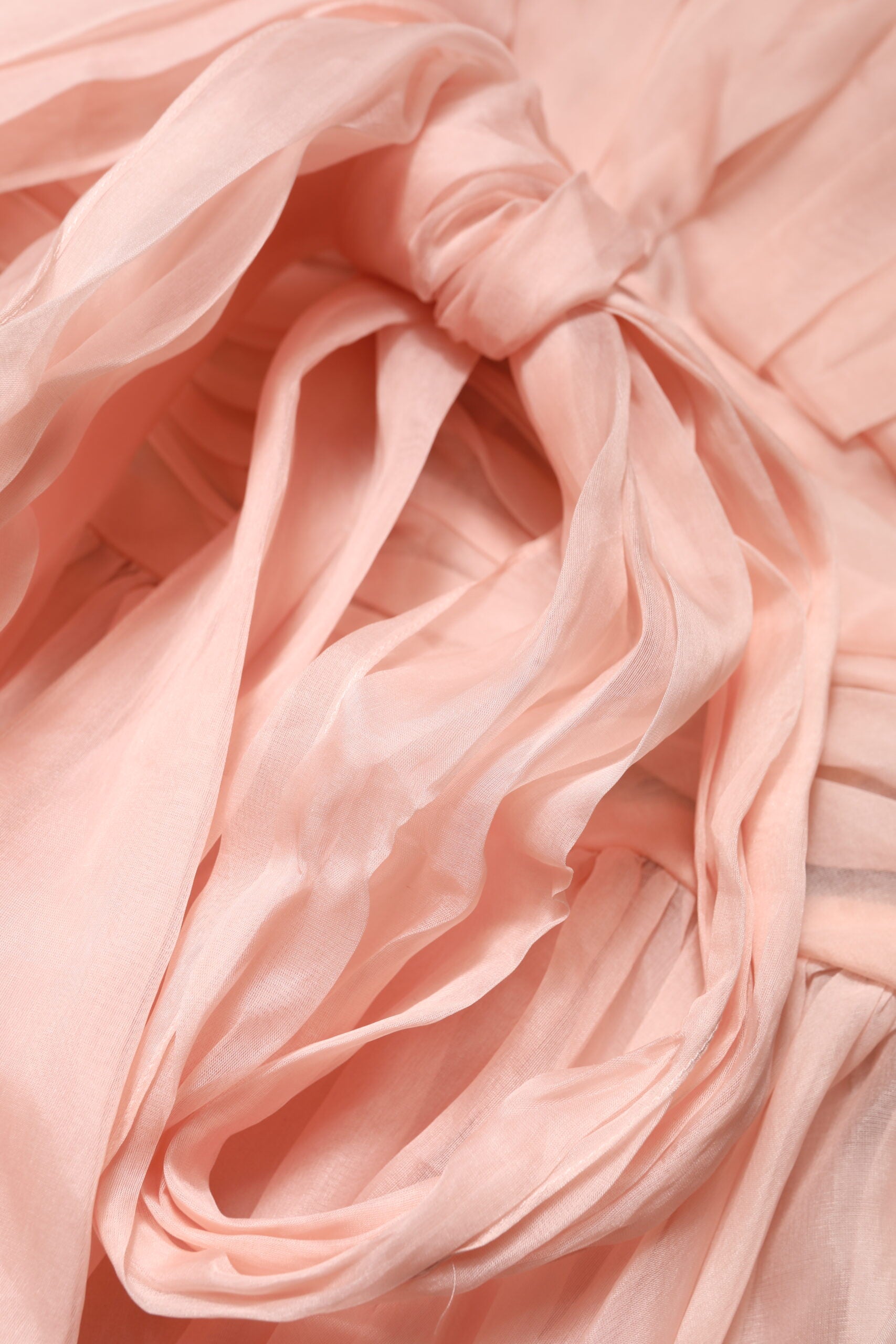 Dolce & Gabbana Rosa Seidenchiffon A-Linie plissiertes Midikleid