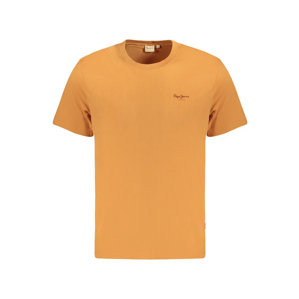 Pepe Jeans Orangefarbenes T-Shirt aus Baumwolle