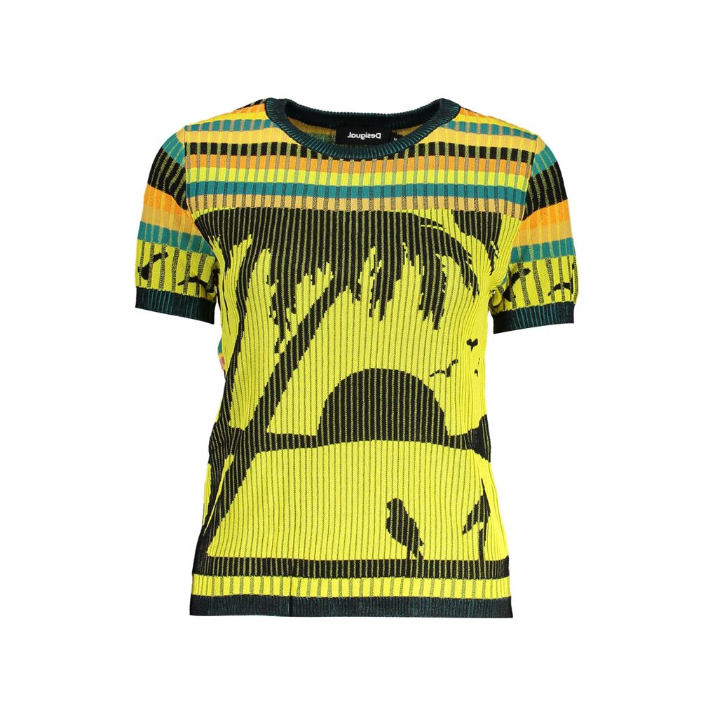 Desigual Gelber Viskose Pullover für Frauen