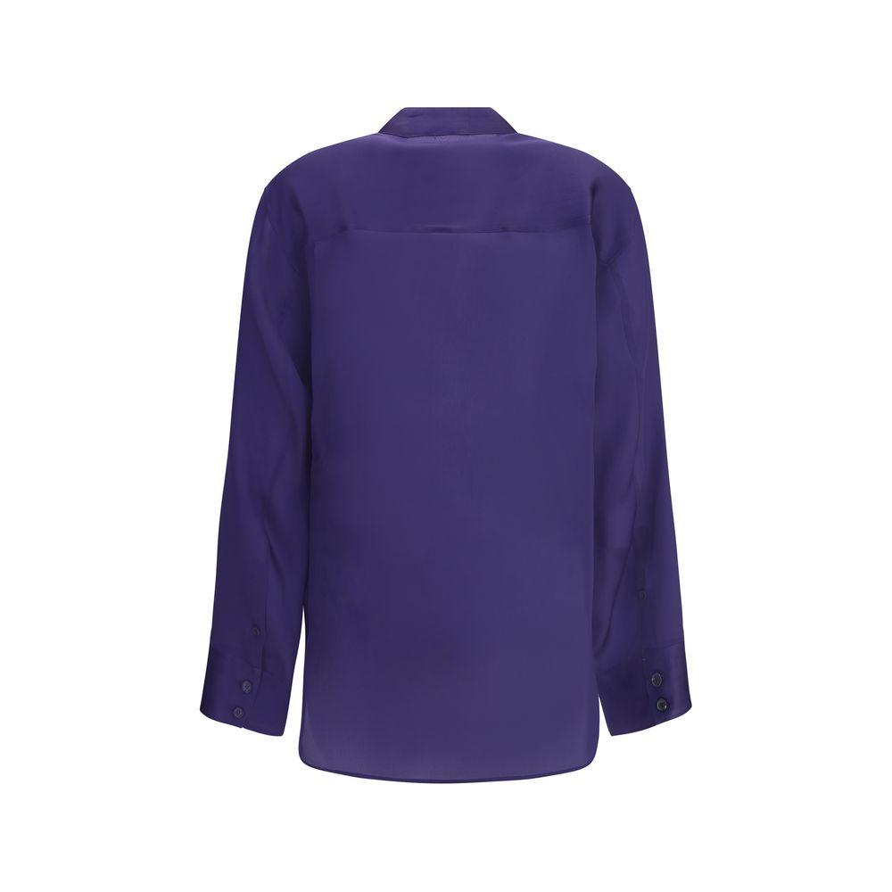 Khaite Seidenbluse in Violett