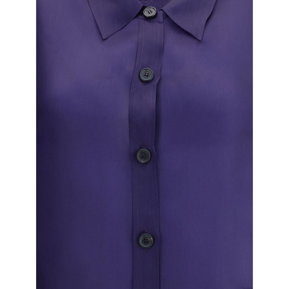 Khaite Seidenbluse in Violett