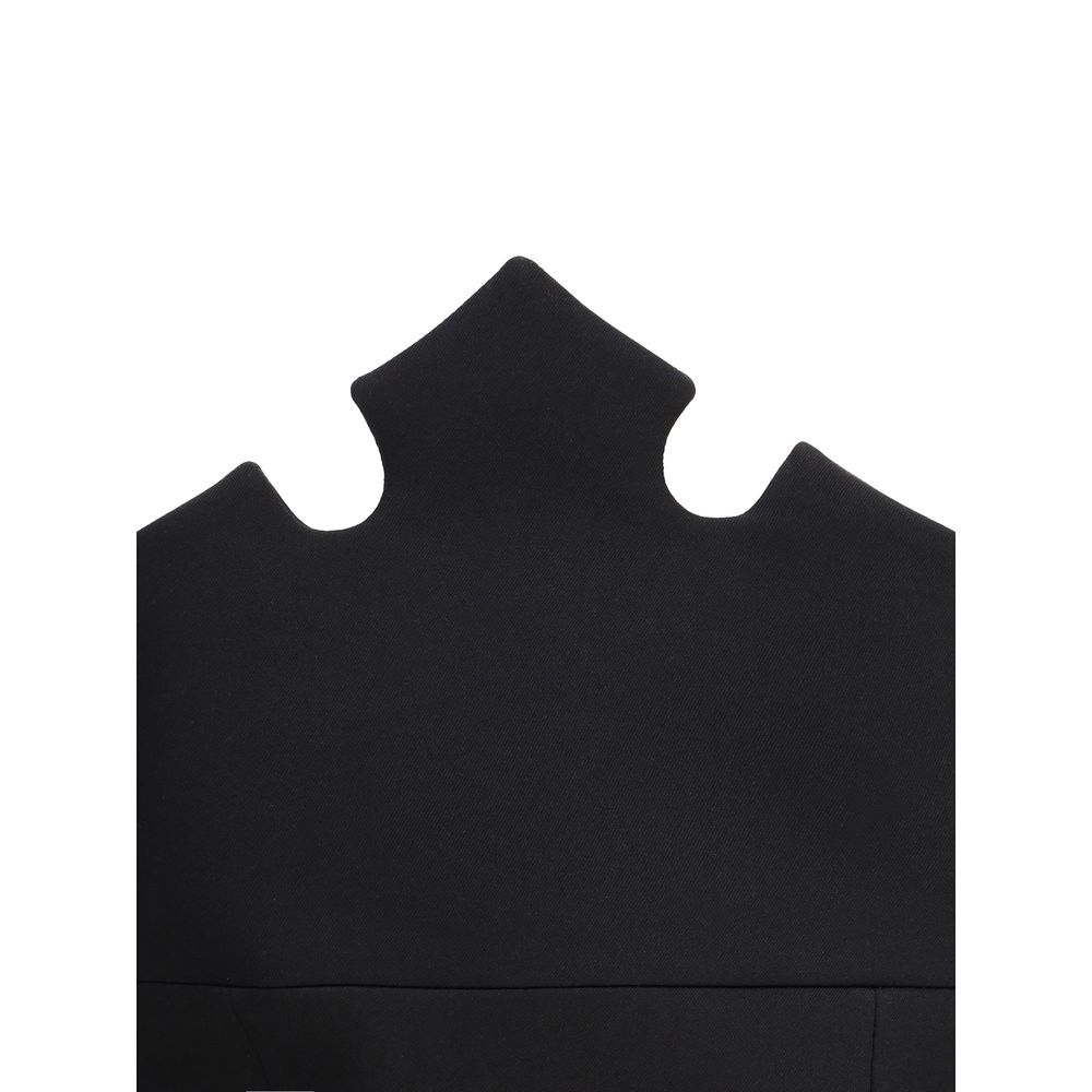 Coperni Schwarzes Polyester-Freizeitkleid