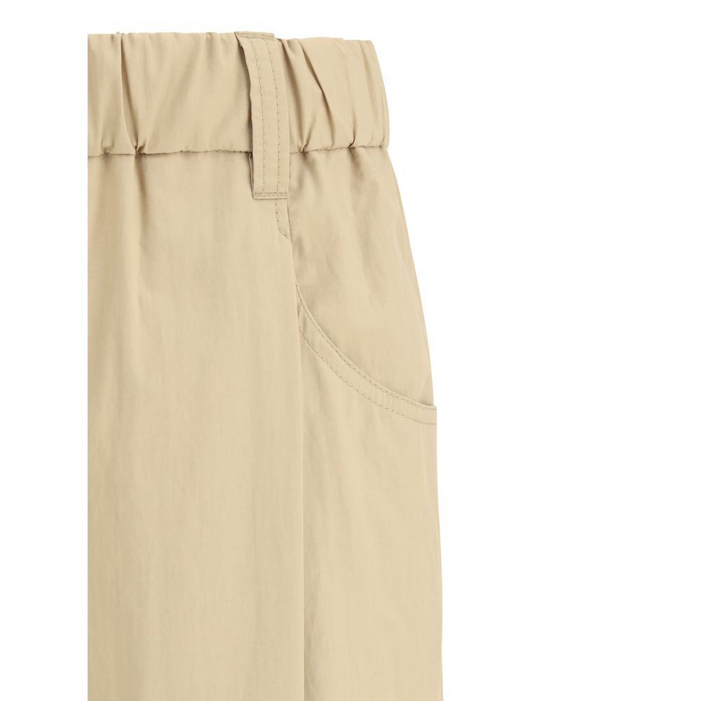 Brunello Cucinelli Hose mit Gummizug aus Baumwolle