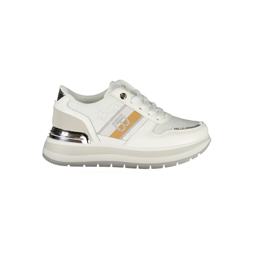 Laura Biagiotti Weißer Polyester Damen Sneaker