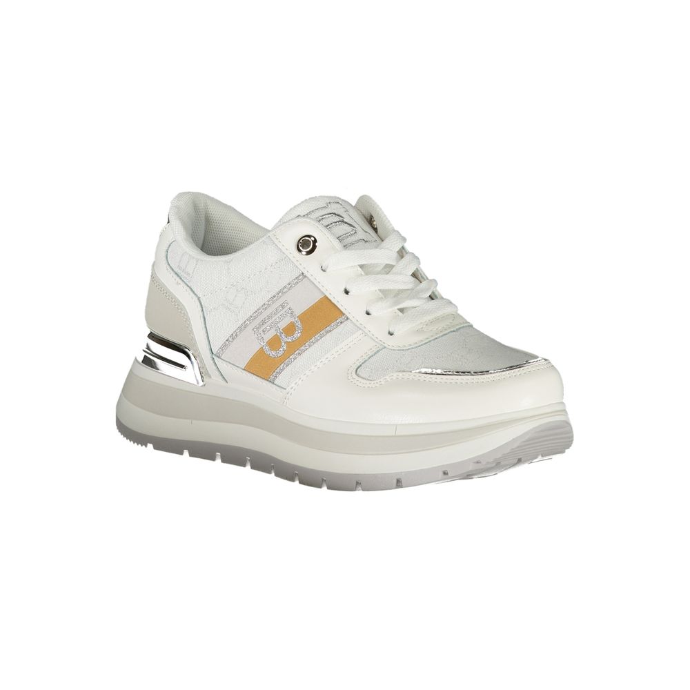 Laura Biagiotti Weißer Polyester Damen Sneaker