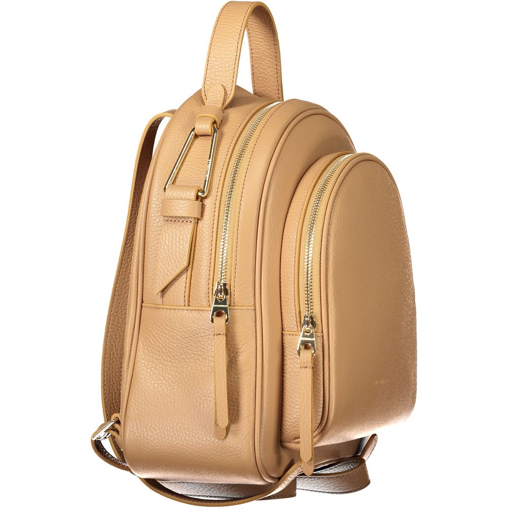 Coccinelle Brauner Leder-Rucksack für Frauen