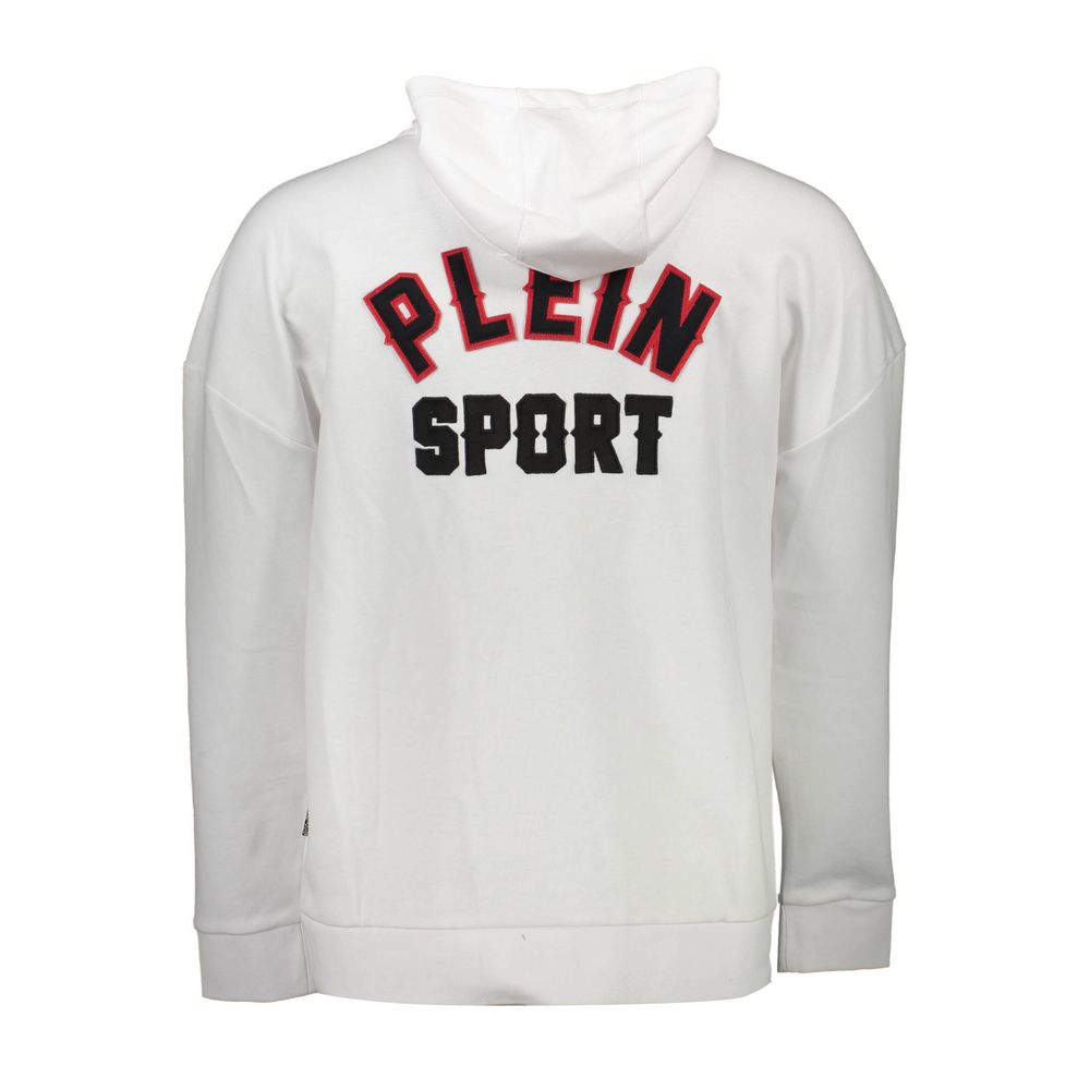 Plein Sport Weißer Baumwollpullover für Männer