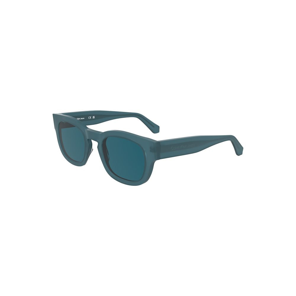 Calvin Klein Blaue Acetat-Sonnenbrille für Frauen