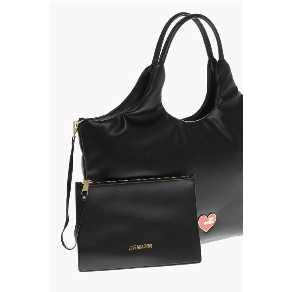 Moschino Gepolsterte MARSHMALLOW Hobo-Tasche mit passendem Etui