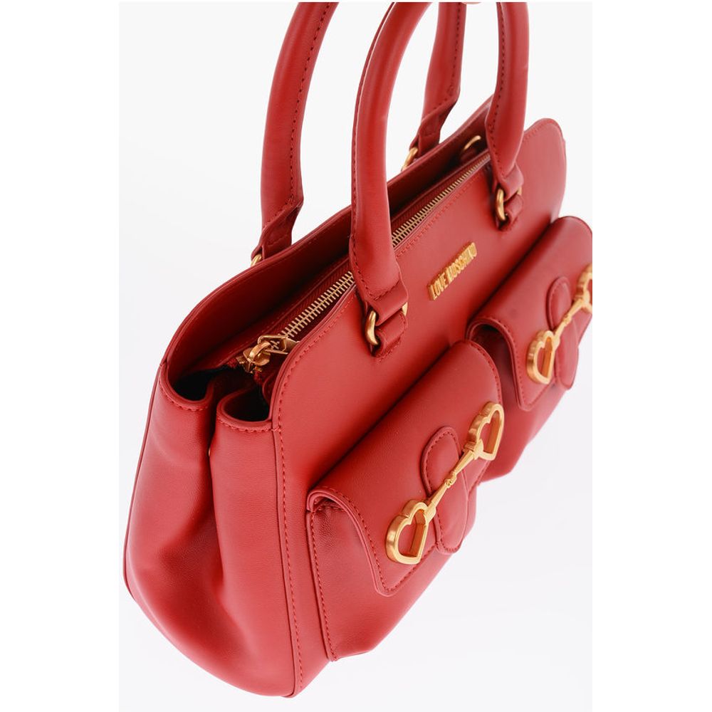 Moschino LOVE abnehmbarer Schulterriemen aus Kunstleder HEART BIT Tasche