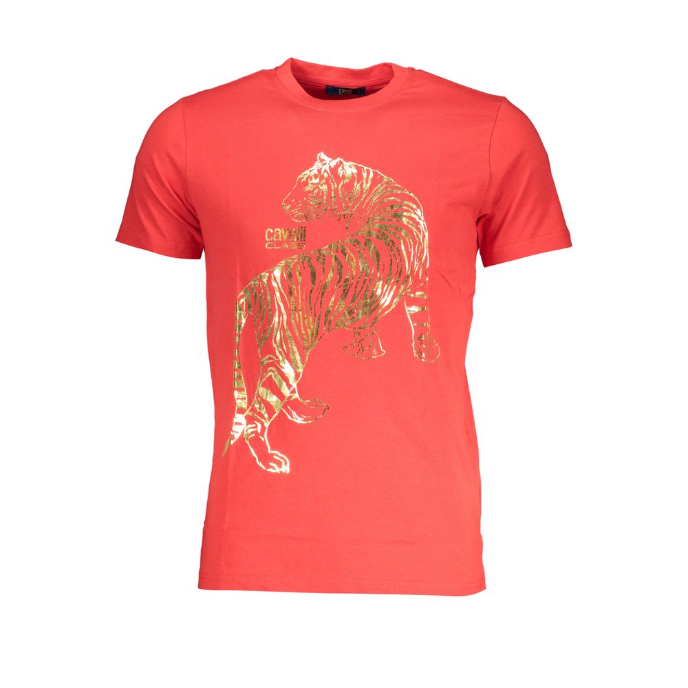 Cavalli Class T-Shirt aus roter Baumwolle