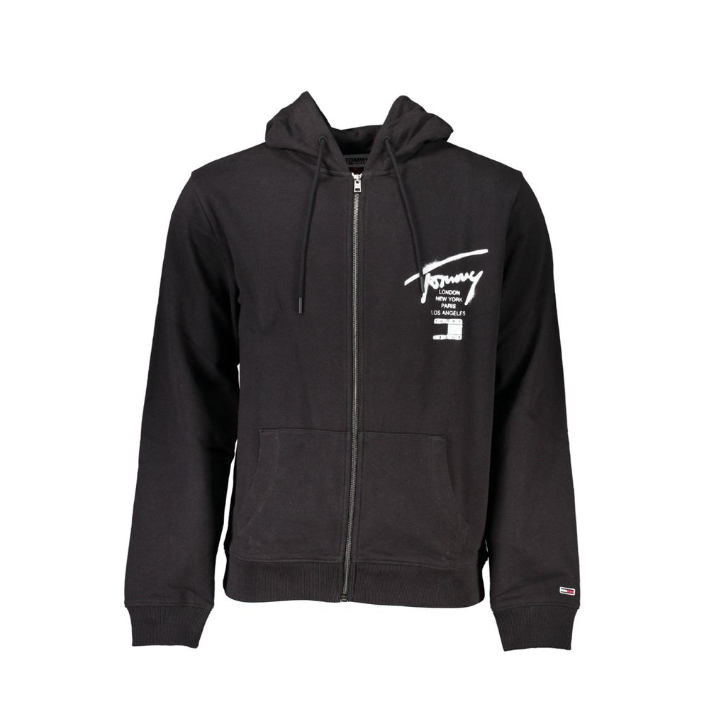 Tommy Hilfiger Schwarzer Baumwollpullover für Männer