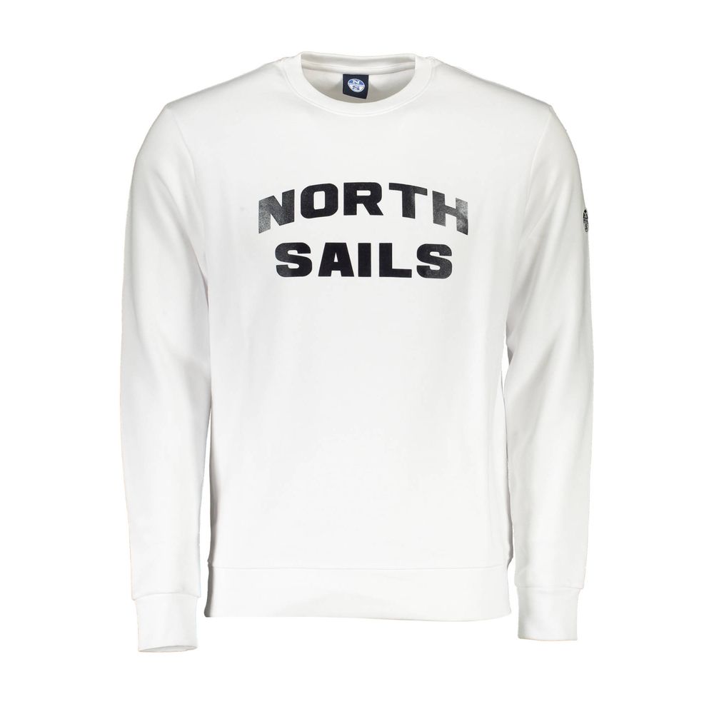 North Sails Herrenpullover aus weißer Baumwolle