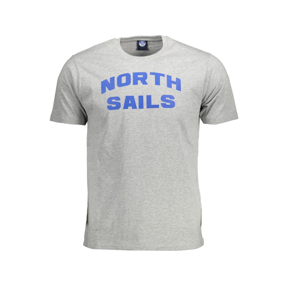 North Sails Graues Baumwolle Männer T-Shirt