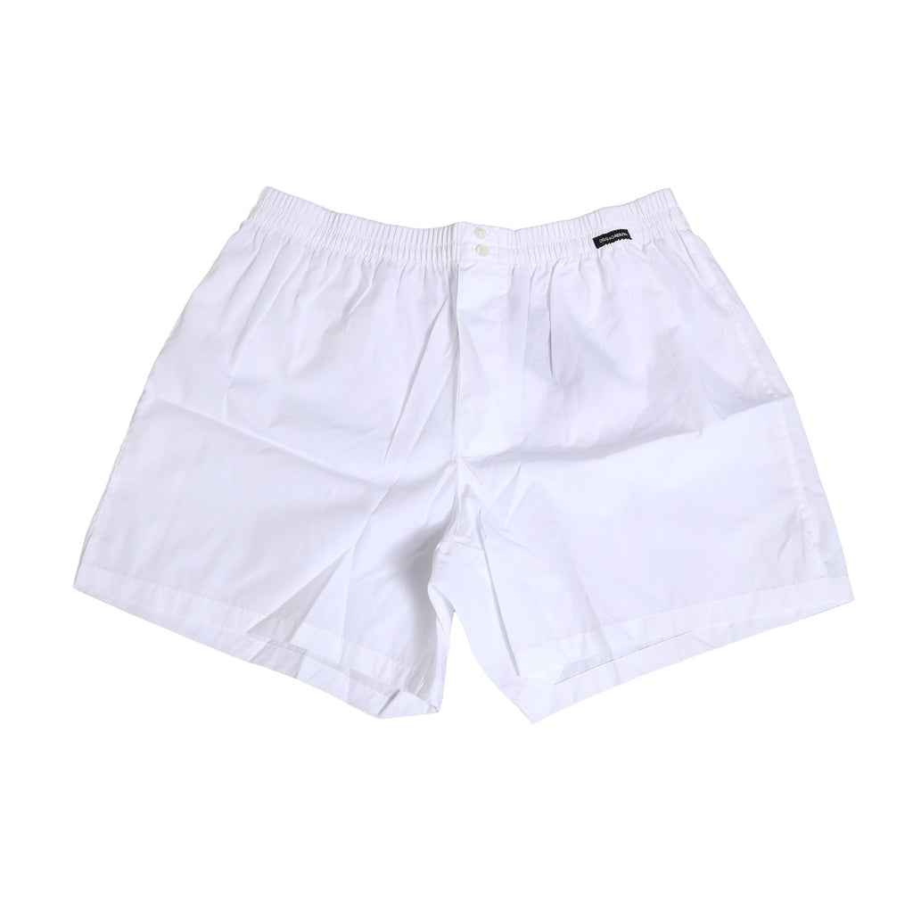Dolce & Gabbana Weiße Baumwoll-Boxershorts Regular Unterwäsche