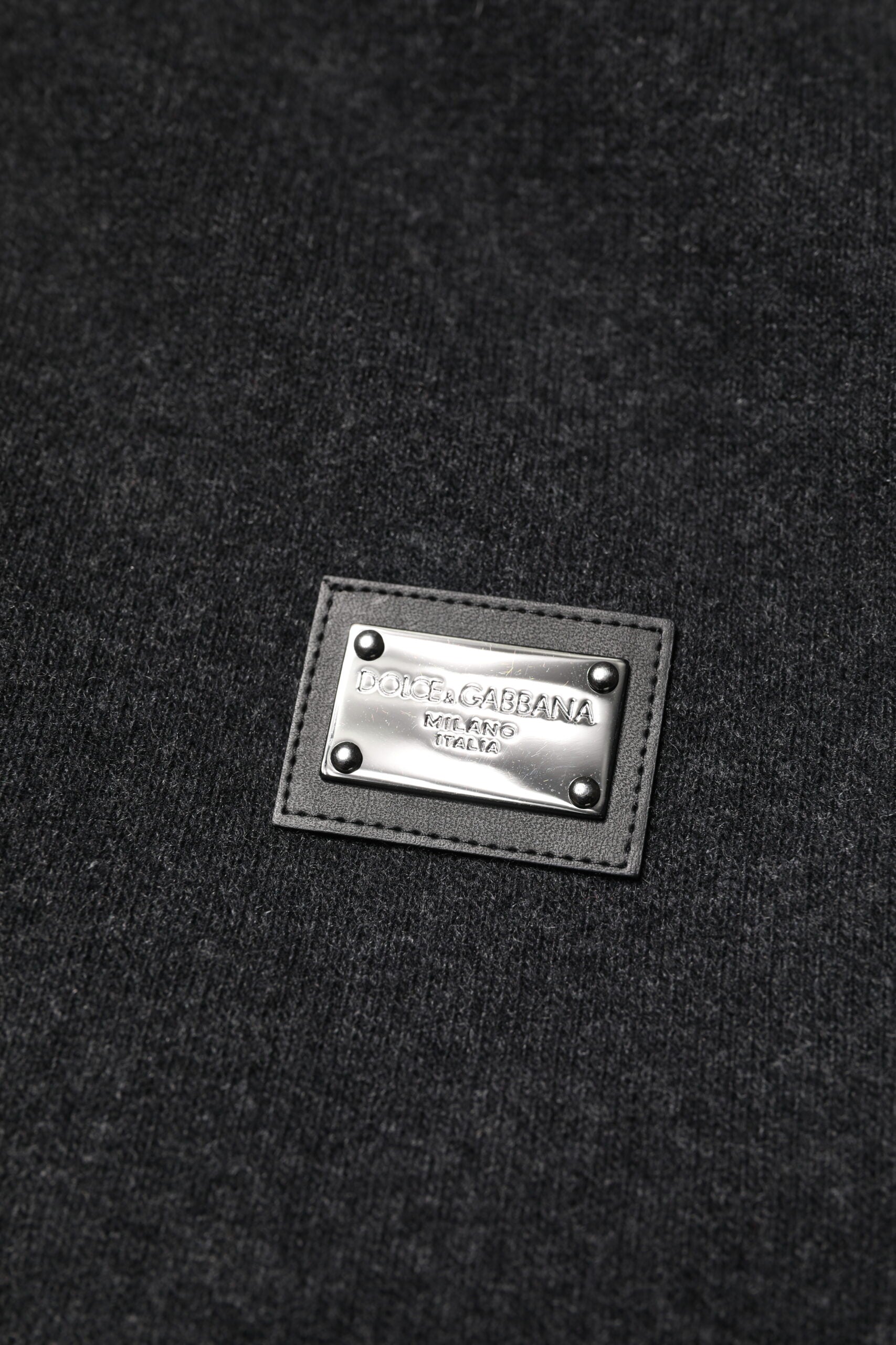 Dolce & Gabbana Schwarze DG Logo Plaque Bomberjacke mit Kapuze