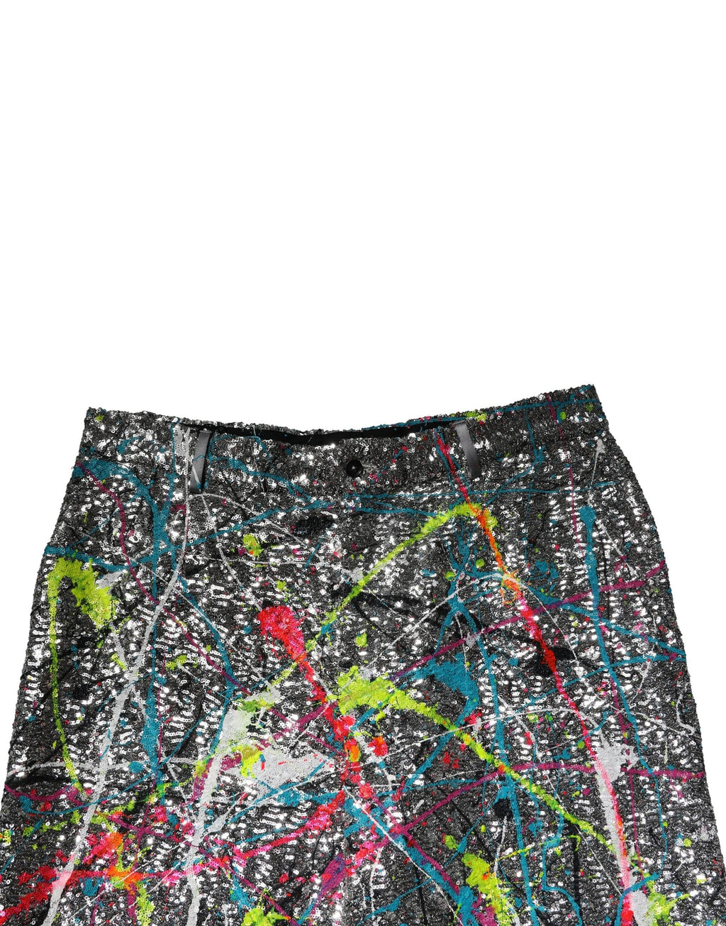 Dolce & Gabbana Multicolor Paillettenbesetzte Hose