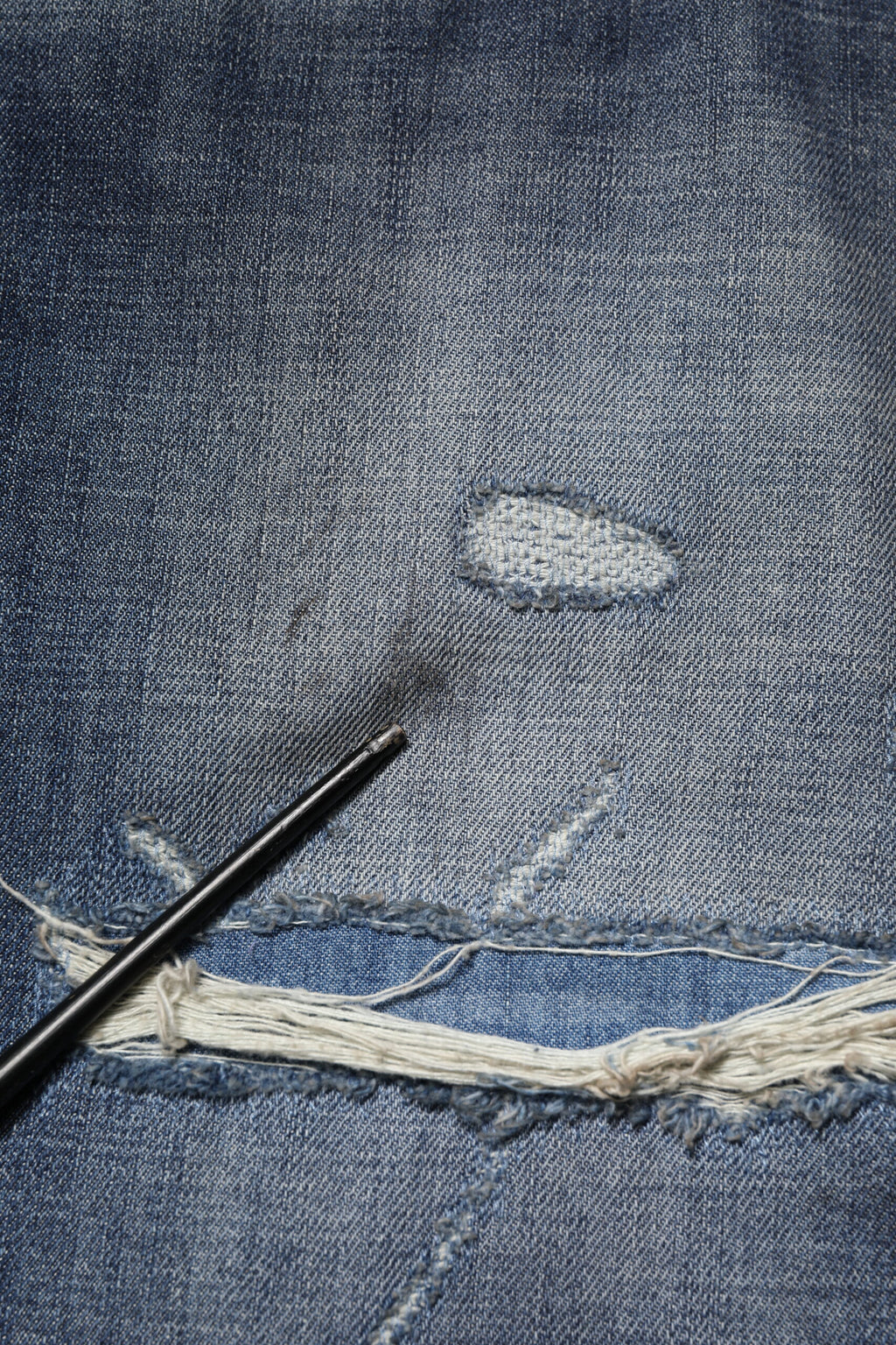 Dolce & Gabbana Blau gewaschene zerfledderte Baumwolle Männer Jeans