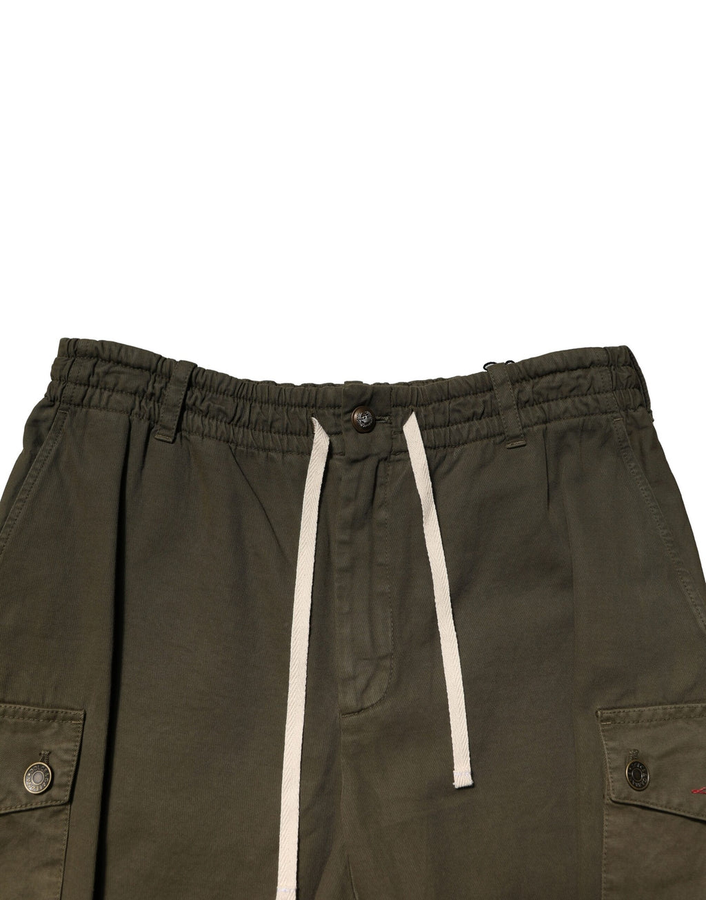 Dolce & Gabbana Braune Baumwoll-Cargo-Hose mit Kordelzug