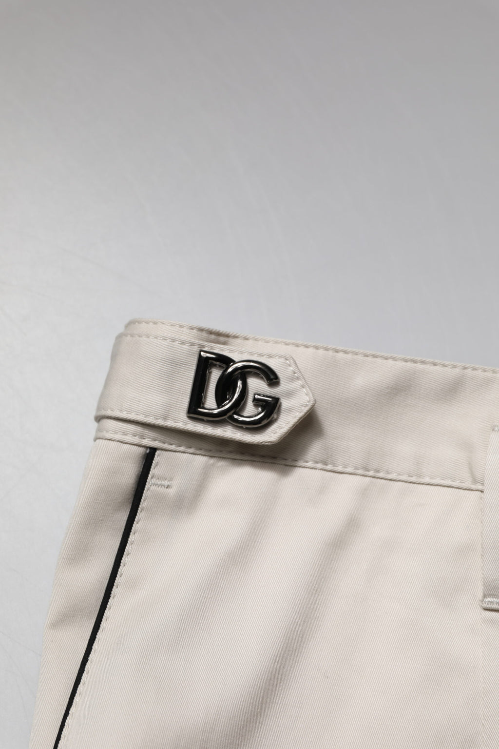 Dolce & Gabbana Weißes Baumwollkleid Schlanke formelle Hose