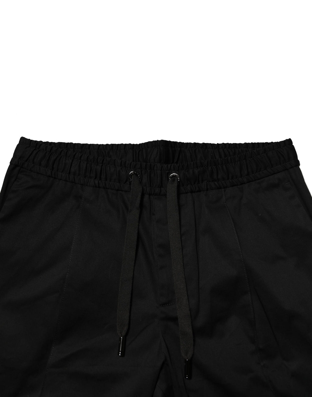 Dolce & Gabbana Schwarze Baumwoll-Jogger-Hose mit mittlerer Taille