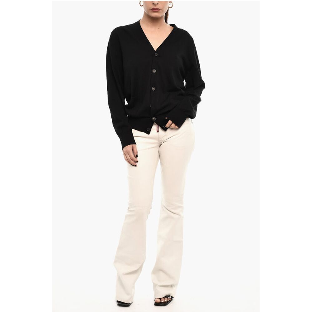 Dsquared² Leichte Strickjacke mit V-Ausschnitt und Brusttasche