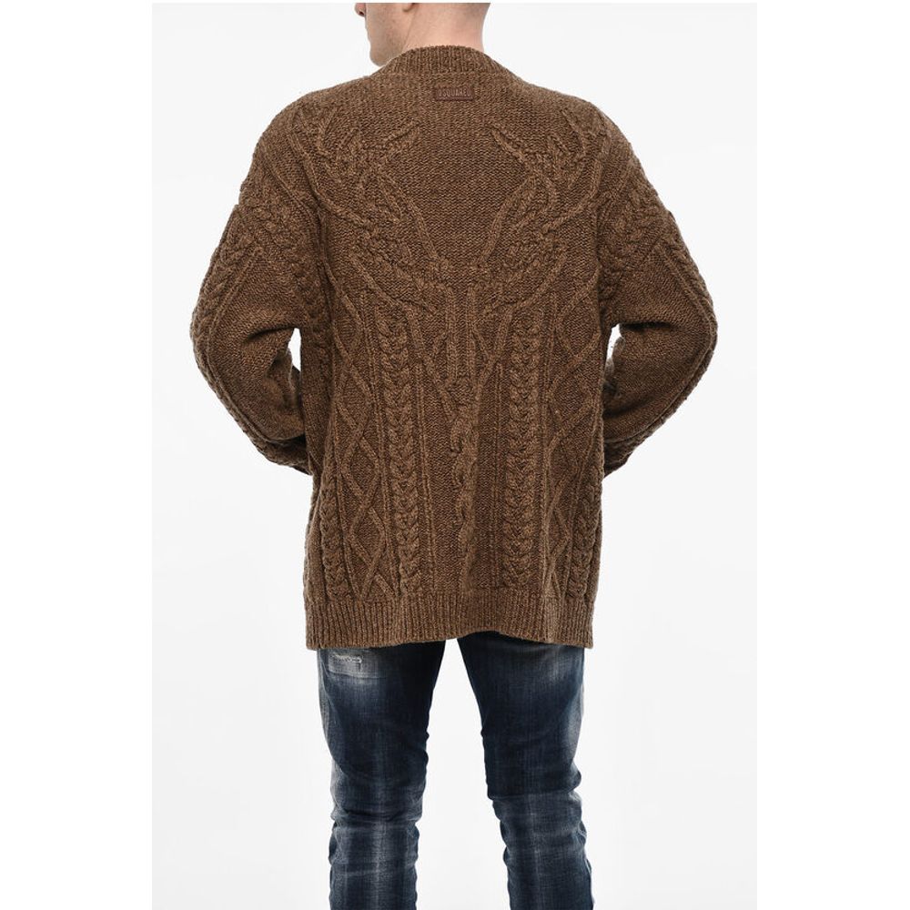Dsquared² Strickjacke in Übergröße mit 2 aufgesetzten Taschen