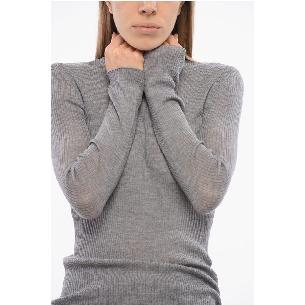 Dsquared² Rollkragenpullover aus gerippter Wolle