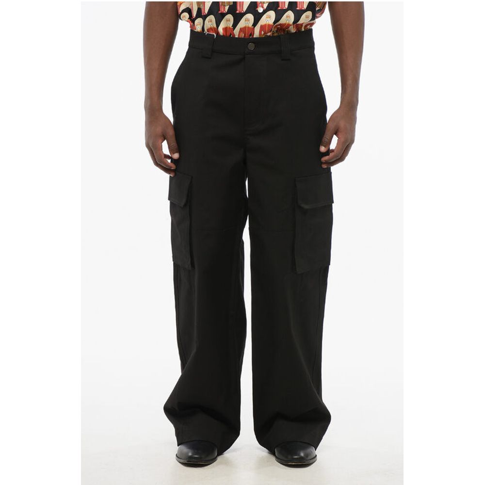 Valentino Cargo-Hose aus Stretch-Baumwolle mit Gürtelschlaufen