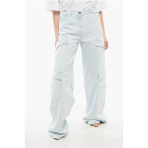 Versace Medusa Cargo-Denims mit leichter Waschung
