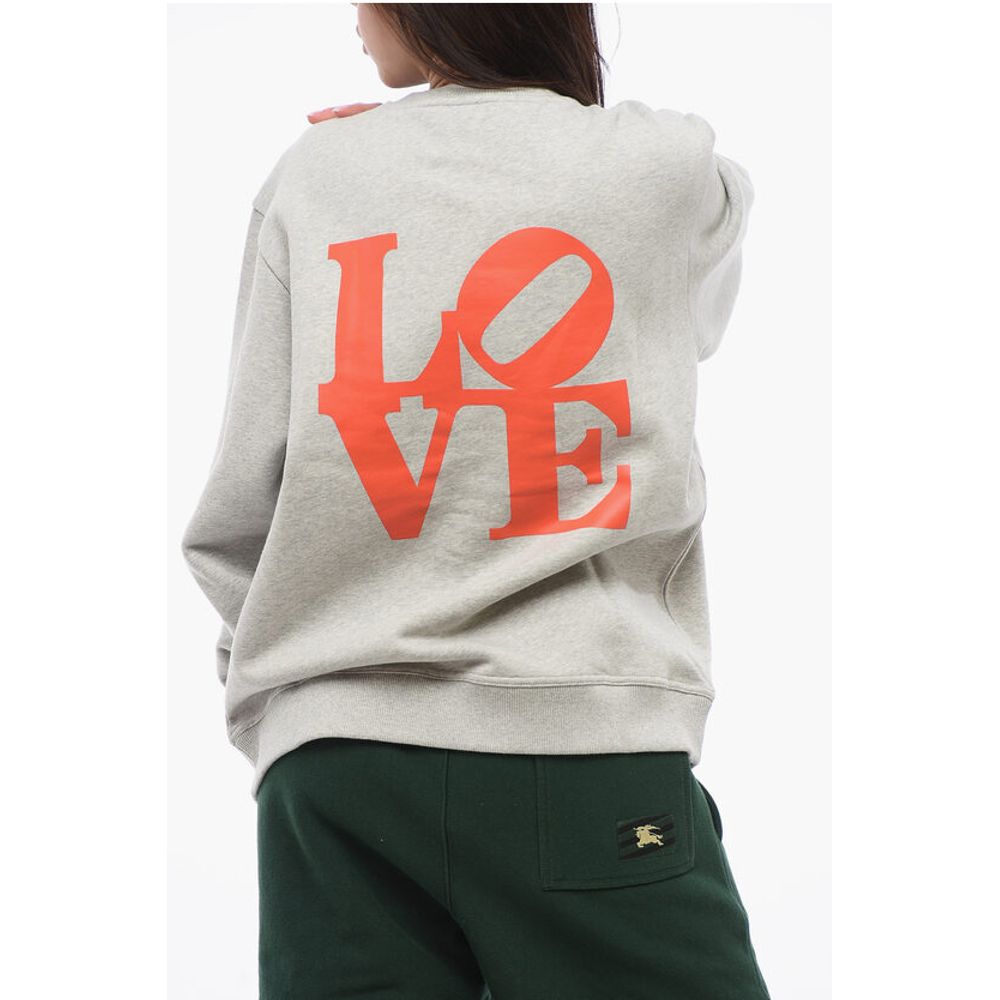 Longchamp ROBERT INDIANA Sweatshirt mit Rundhalsausschnitt aus geflochtener Baumwolle und Maxi