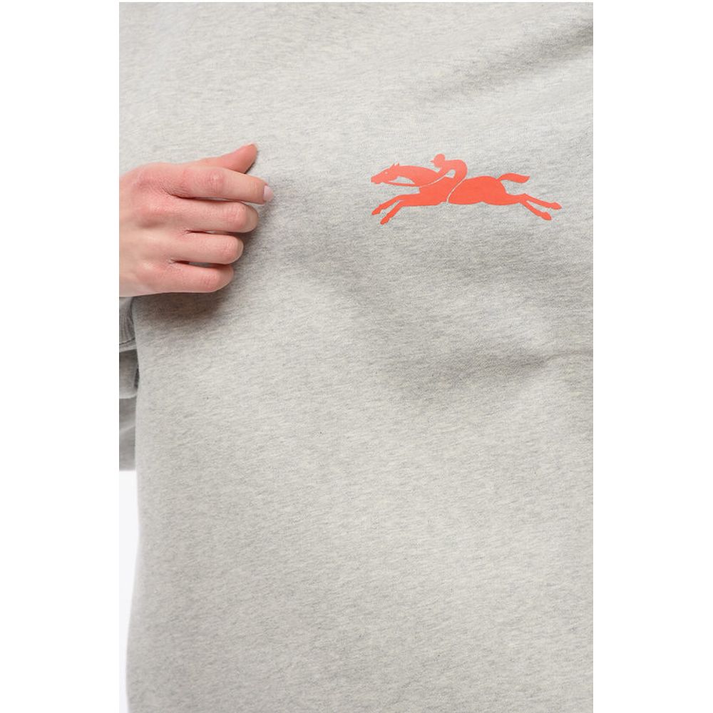 Longchamp ROBERT INDIANA Sweatshirt mit Rundhalsausschnitt aus geflochtener Baumwolle und Maxi